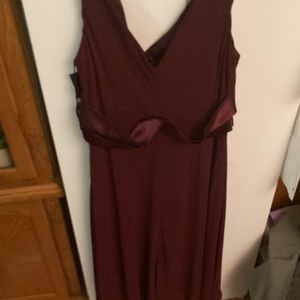 #44. Jones Wear Prom Burgundy  Sleeveless Dress